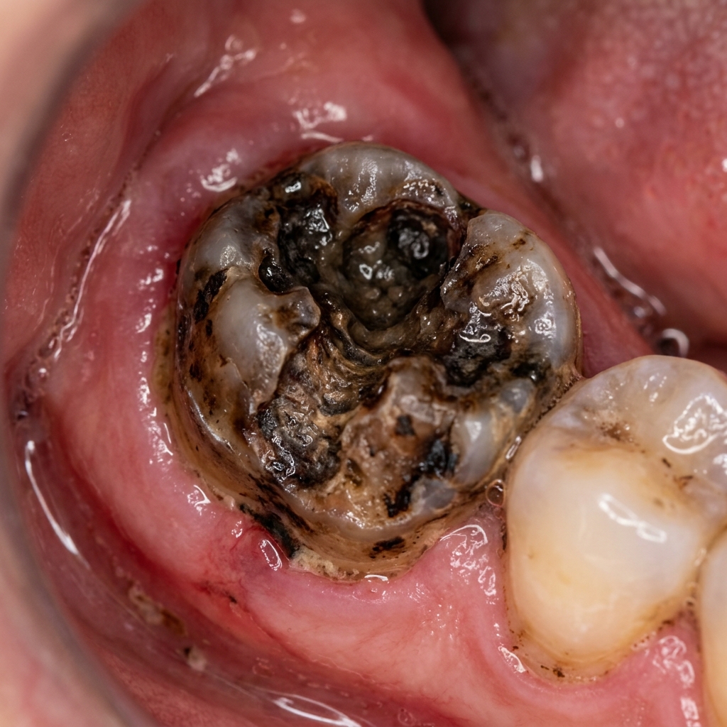 Decayed Tooth Before