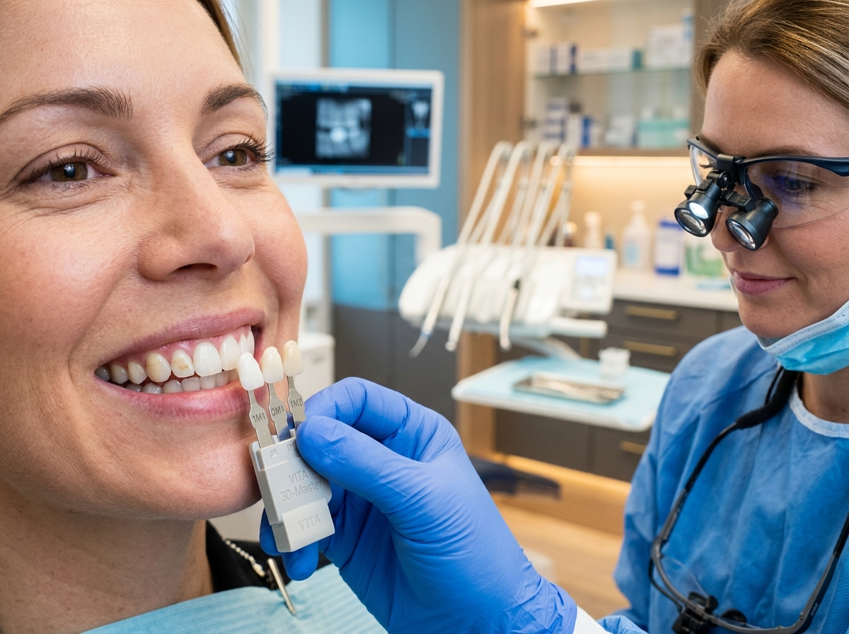 Tooth color shade matching