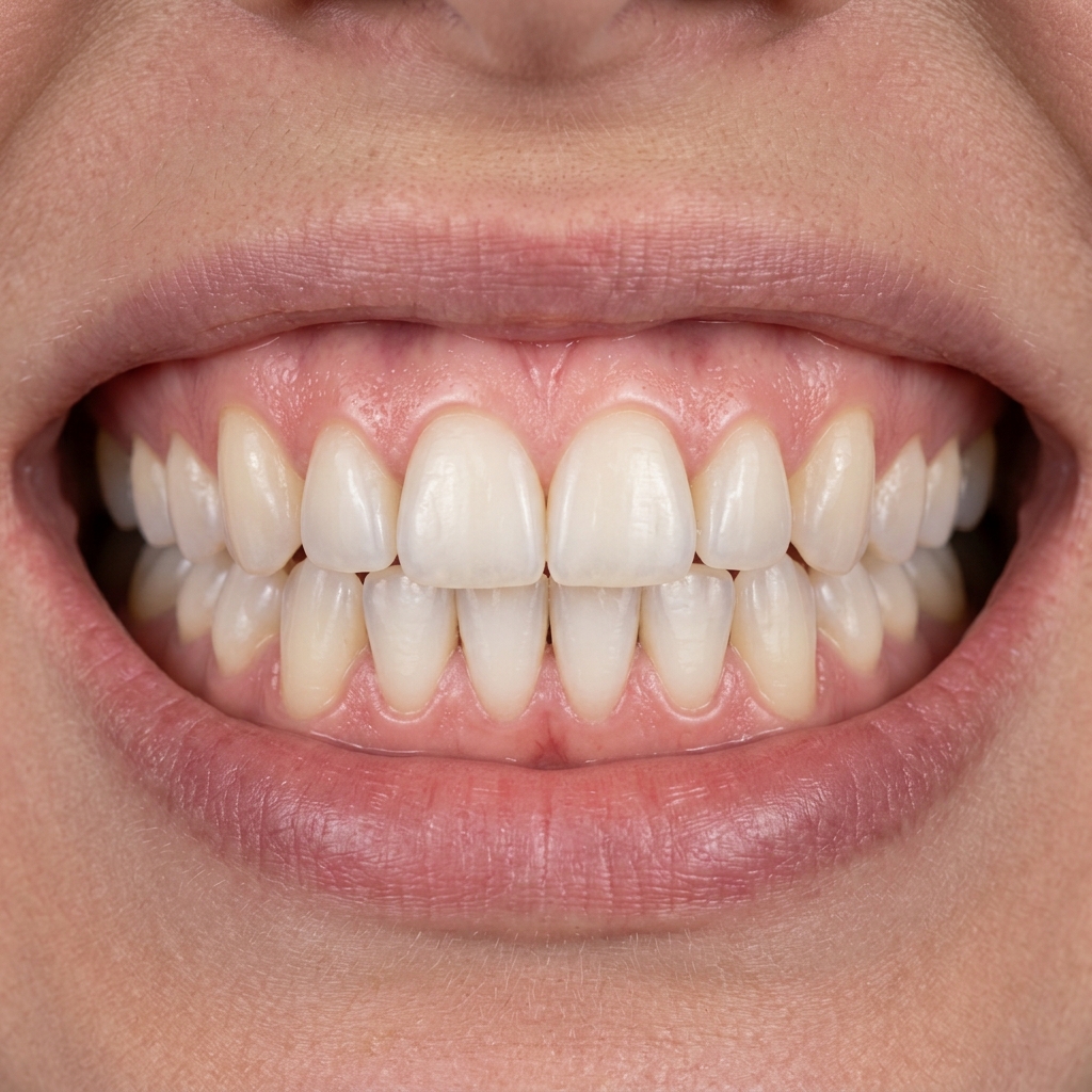 After severe orthodontic alignment