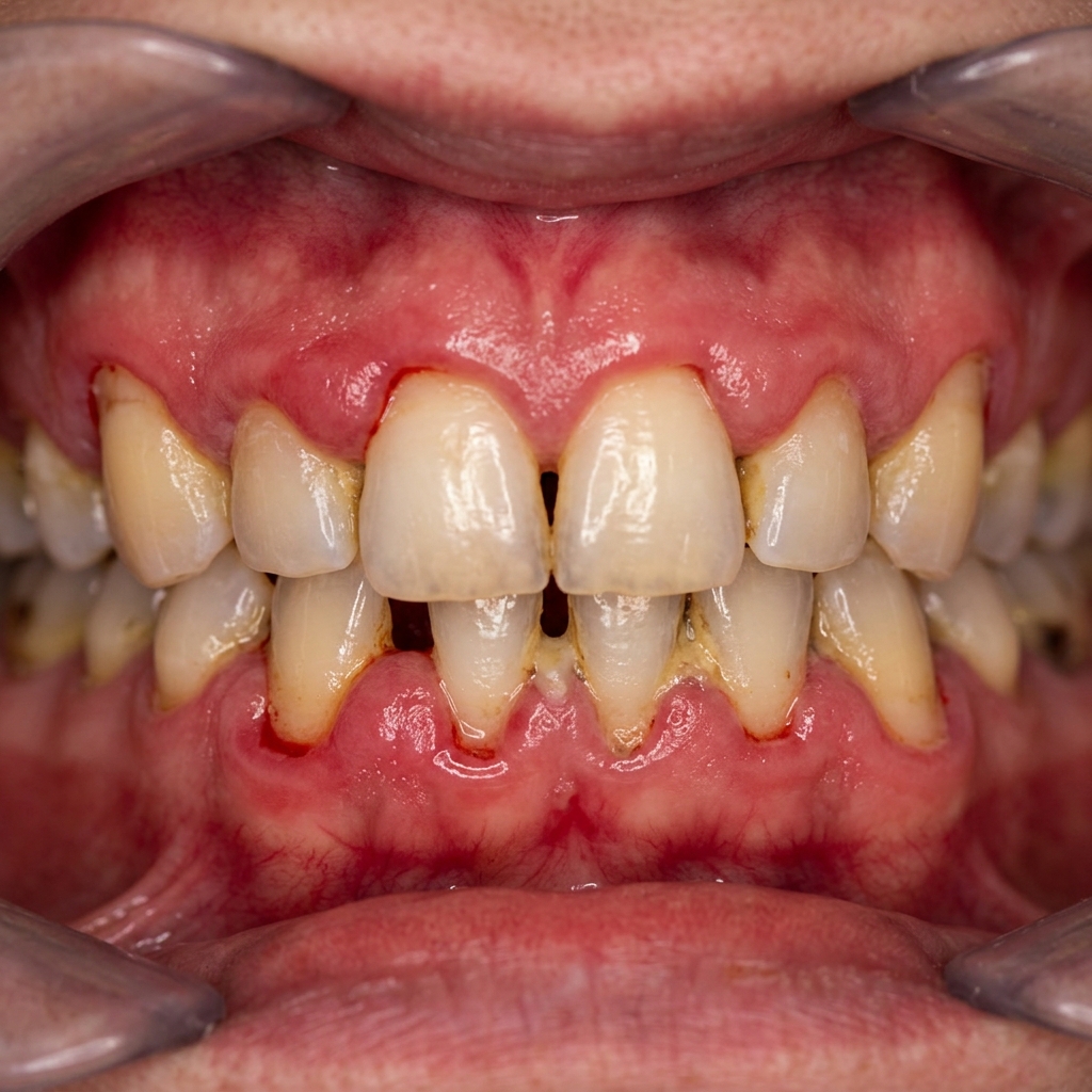 Inflamed Gums Before