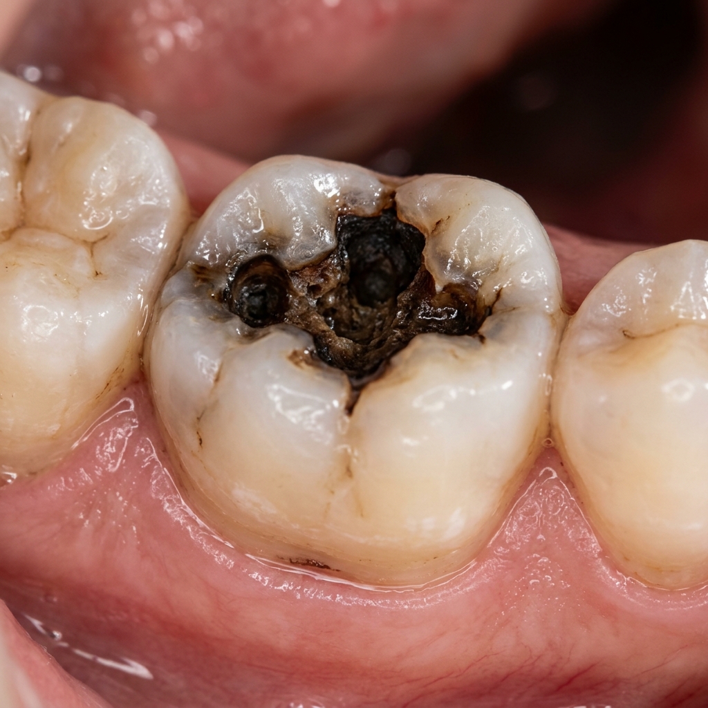Before cavity filling